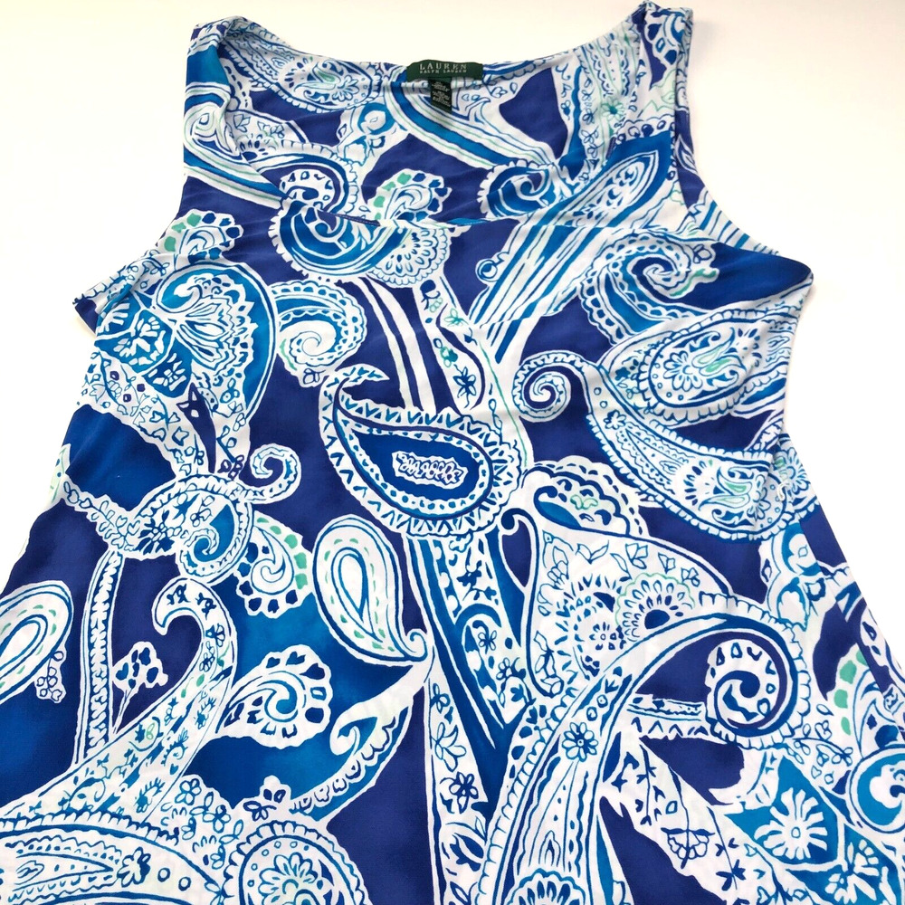 Lauren Ralph Lauren XL Paisley All Over Print Women's Full Length Maxi Dress